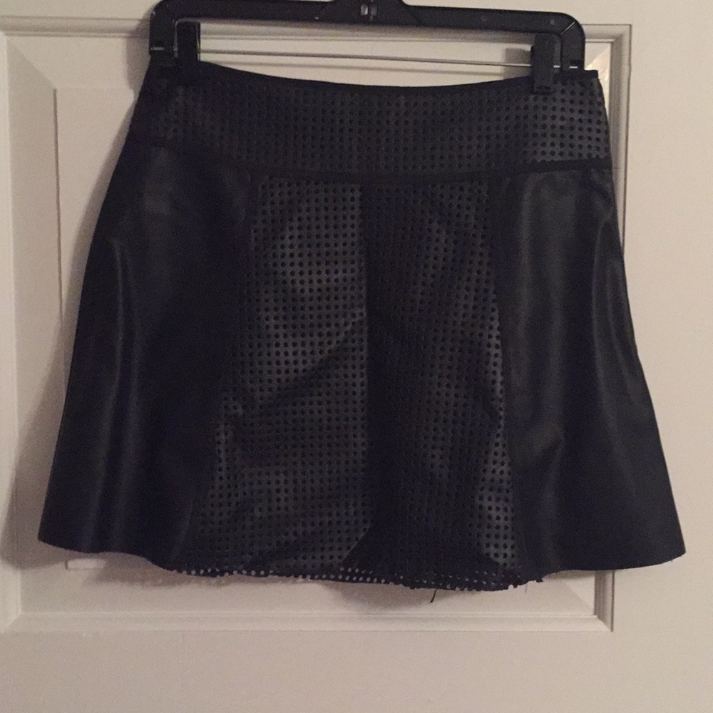Club Monaco faux leather skirt